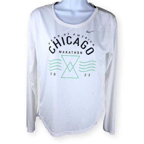 NIKE BOA Chicago Marathon 2022 Dri-Fit Long Sleeve Shirt Womans Small - Picture 1 of 8